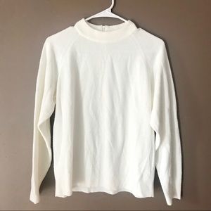 Debbie Morgan crewneck white cream sweater (small)